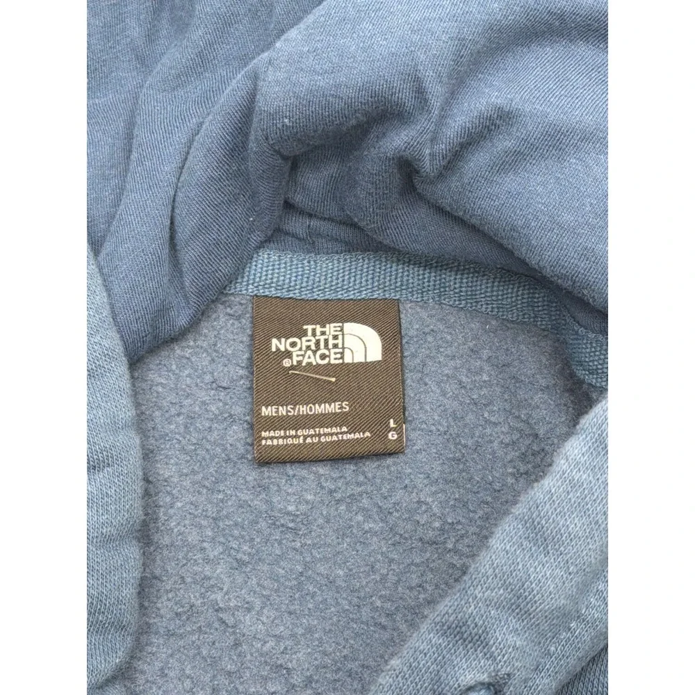 The North Face Mens Blue Never Stop Exploring Graphic Pullover Hoodie Large